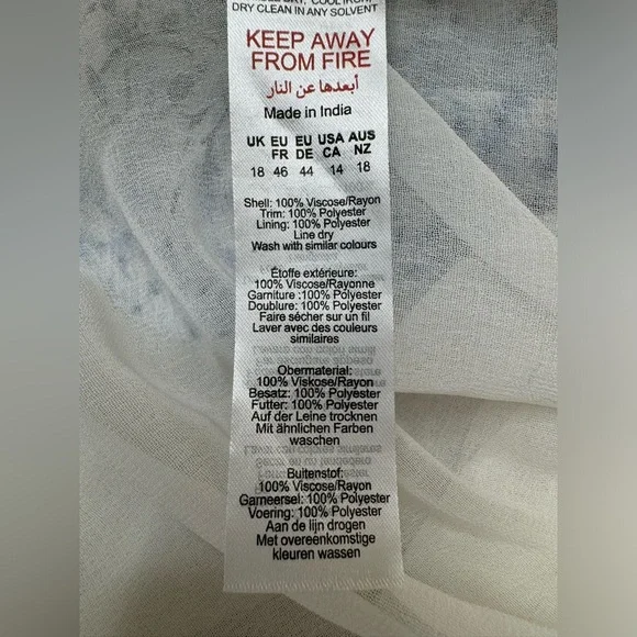 Nasty Gal Collection Chiffon Printed Ruffle Sleeve Maxi Dress size 14 $264 - Picture 15 of 16